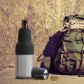 Beer 2 Go Vacuum Insulated Double Walled Stainless Steel Beer Can and Bottle Cooler with Beer Opener